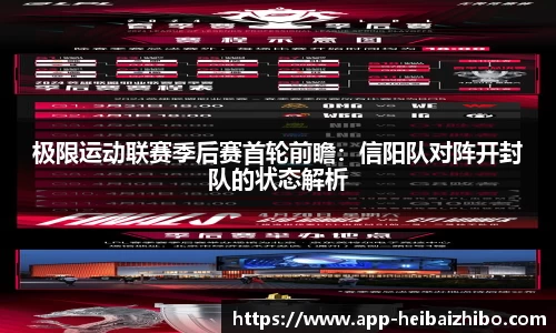 极限运动联赛季后赛首轮前瞻：信阳队对阵开封队的状态解析